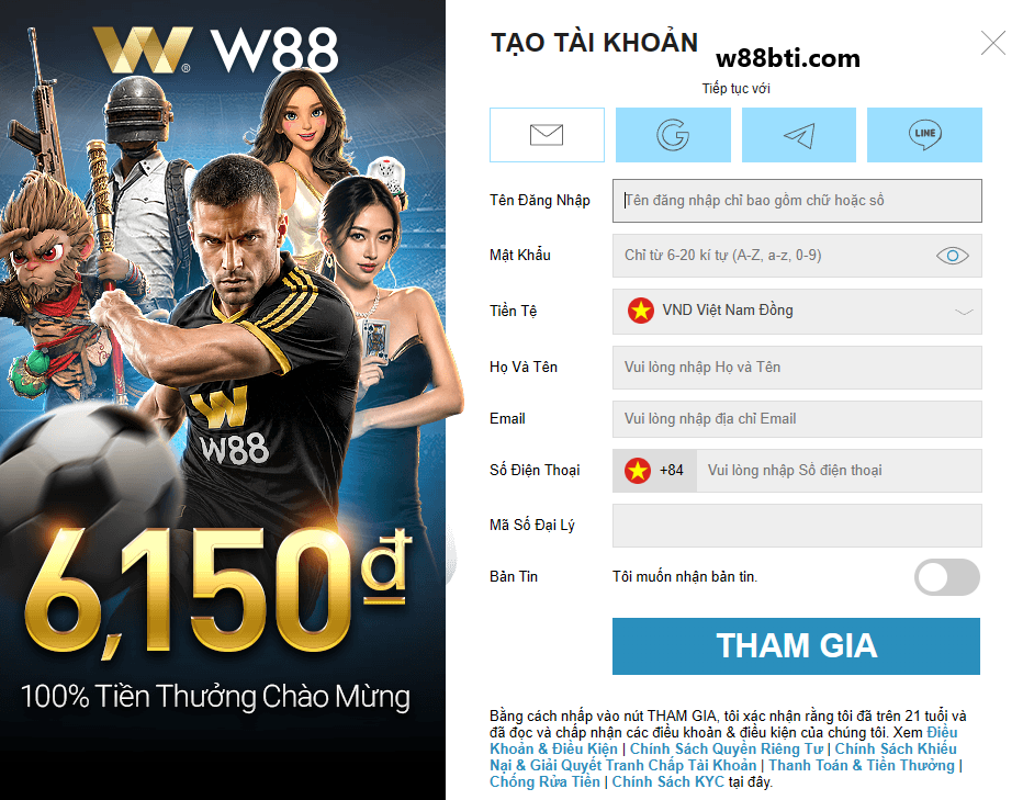 W88 rydar - Link vào W88 mới nhất mobile & PC 2026 - Link W88 5 huong dan cac buoc dang ky w88